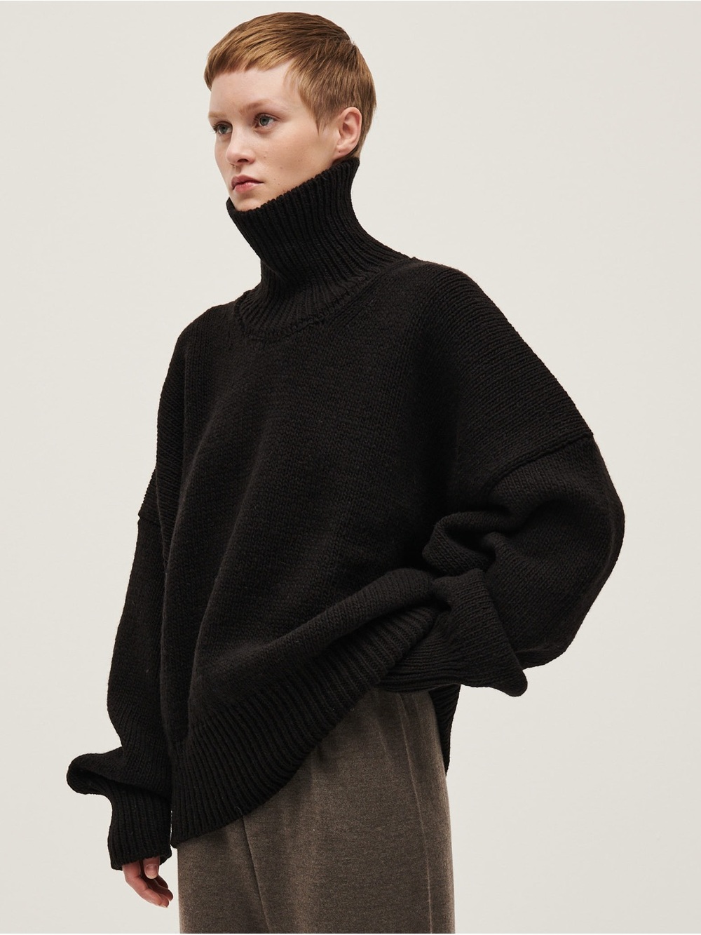 Babaa no17 Sweater in Black. 100% wool.